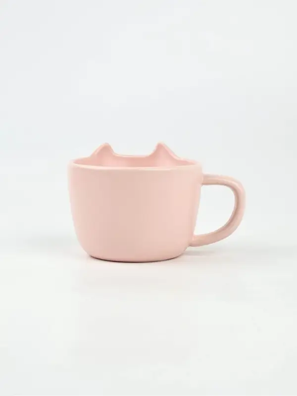 Чайная пара &laquo;Мяу&raquo;: кружка 200 мл, блюдце 18&times;11 см, ложка