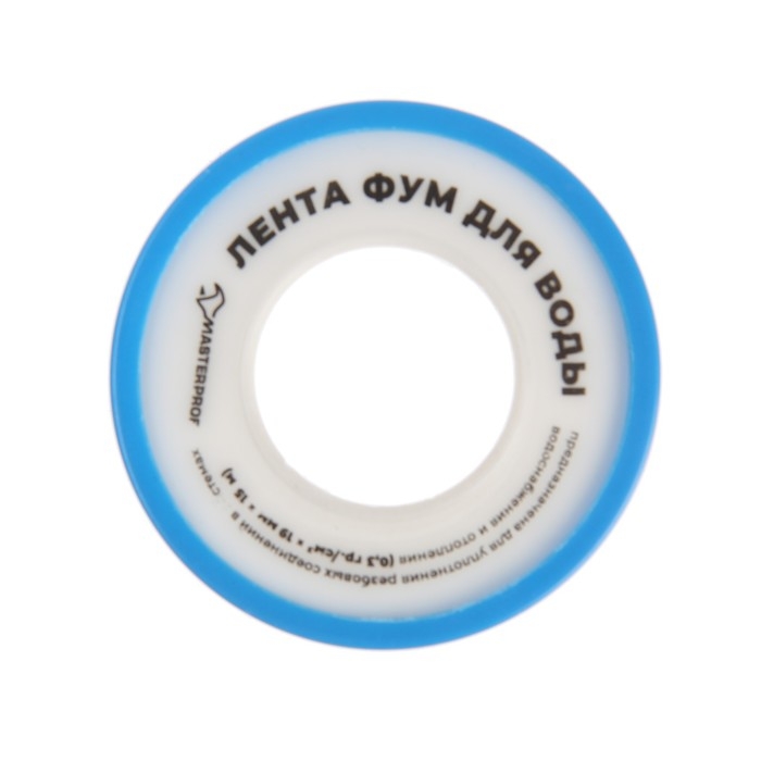 Лента ФУМ Masterprof ИС.130217, большая, 19 мм х 0,1 мм х 15 м Лента ФУМ Masterprof ИС.130217, большая, 19 мм х 0,1 мм х 15 м