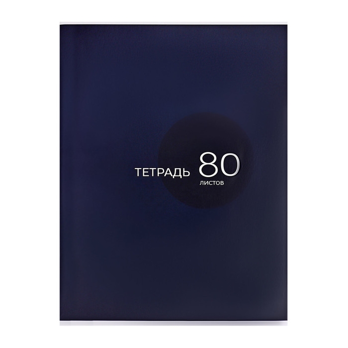 Тетрадь А4 80 листов в клетку Calligrata Тетрадь А4 80 листов в клетку Calligrata "Синяя", обложка мелованный картон, глянцевая ламинация, блок офсет