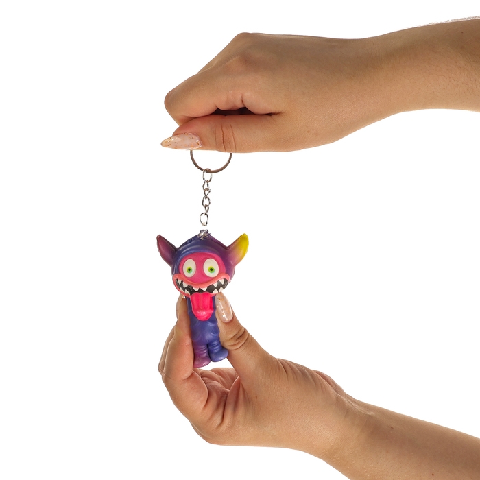 Мялка-сквиш «Монстрик», на брелоке, цвет МИКС Мялка-сквиш «Монстрик», на брелоке, цвет МИКС