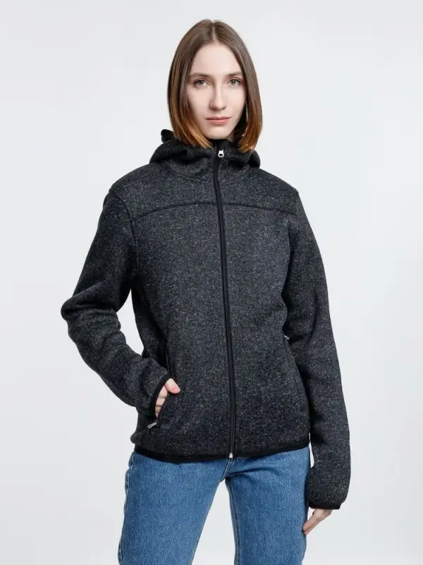 Куртка с капюшоном унисекс Gotland, черная, размер S Куртка с капюшоном унисекс Gotland, черная, размер S