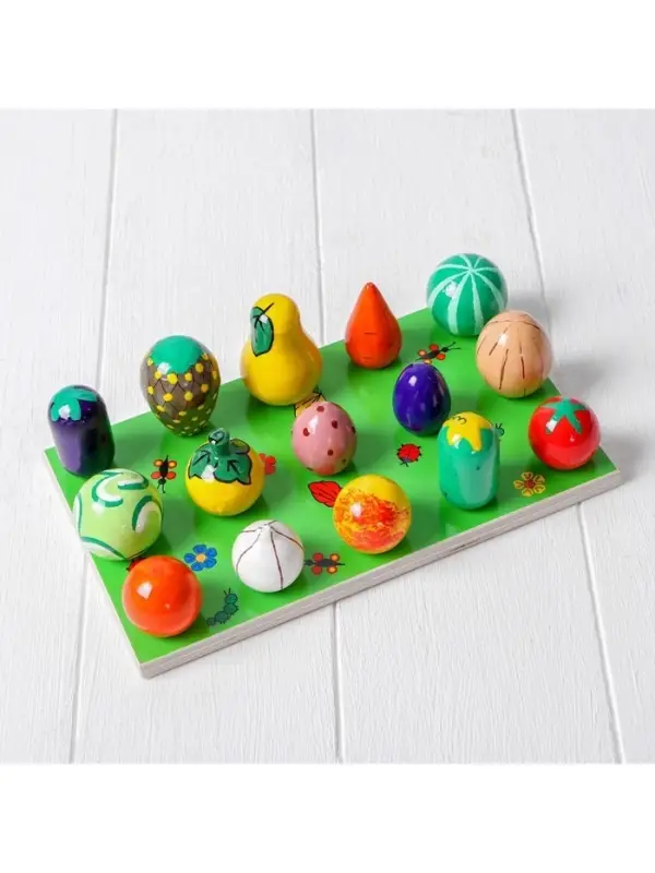 Счётный материал &laquo;Весёлая грядка&raquo;, набор 15 овощей