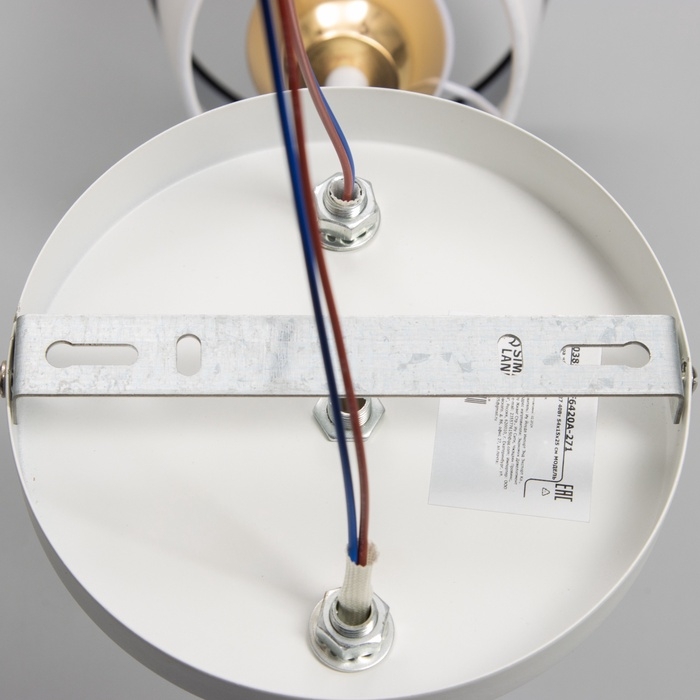 Люстра Люстра "Селена" 2хЕ27 40Вт бело-золотой 54х15х25 см