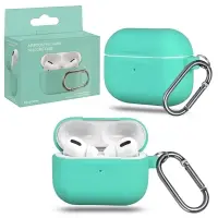 Чехол APods Pro Hang Silicon Сase с карабином Mint Green