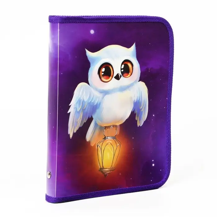 Папка для тетрадей, А5, пластиковая, 18×23×2.5 см «Совушка»
