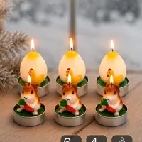 Свеча пасхальная &laquo;Яичко с курочкой&raquo; 3.8&times;3.8&times;5 см, набор 6 шт., 4 ч