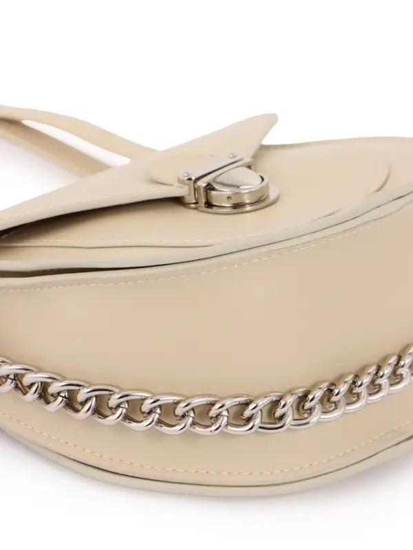 Сумка женская мессенджер TEXTURA на клапане, 17&times;10&times;18 см, бежевая