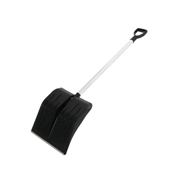 Лопата пластиковая, ковш 410 × 440 мм, с алюминиевой планкой, алюминиевый черенок с V-ручкой, «Метель» Лопата пластиковая, ковш 410 × 440 мм, с алюминиевой планкой, алюминиевый черенок с V-ручкой, «Метель»