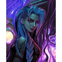 Алмазная мозаика с частичным заполнением на холсте &laquo;Темная ночь&raquo;, 30&times;40 см