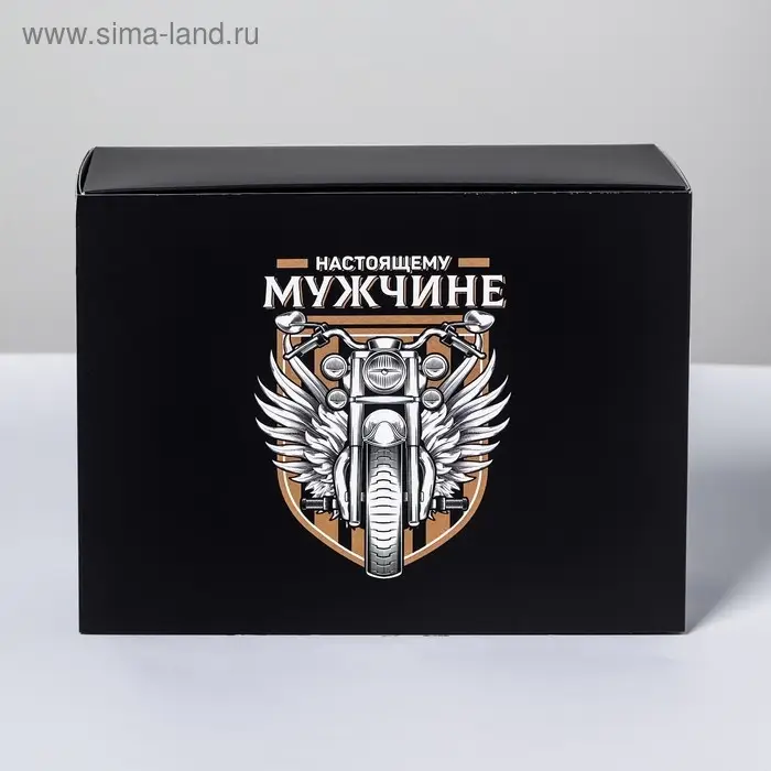 Коробка подарочная складная, упаковка, Gift for real man, 20 х 15 х 8 см Коробка подарочная складная, упаковка, Gift for real man, 20 х 15 х 8 см