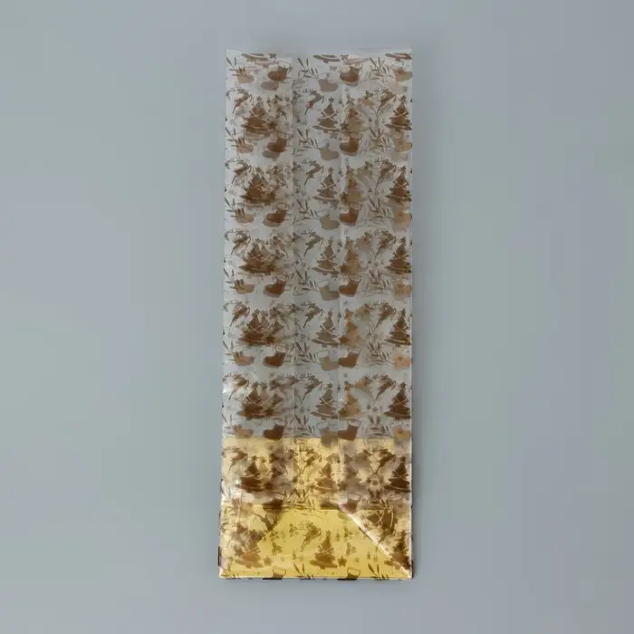 Пакет подарочный новогодний с жёстким дном 6×8×23 см Пакет подарочный новогодний с жёстким дном 6×8×23 см