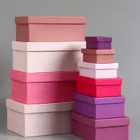 Набор подарочных коробок 10 в 1 &laquo;Радость&raquo;, 30.5&times;20&times;13 - 12&times;6.5&times;4 см