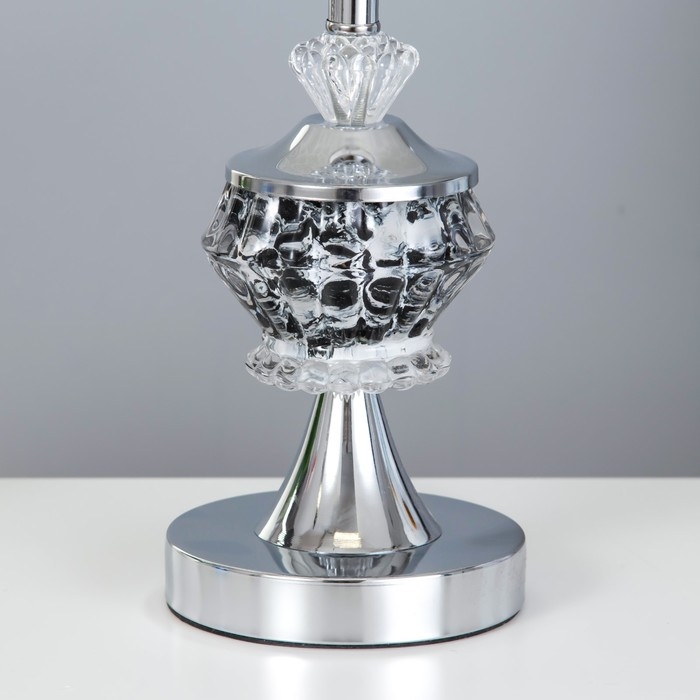 Настольная лампа "Валенсия" Е27 40Вт хром 25х25х42 см RISALUX