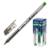 Ручка шариковая Pensan. My-Tech, зелёный стержень, игольчатый узел 0.7 мм, на масляной основе