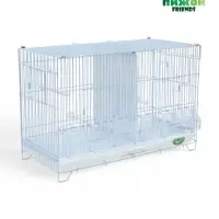 Клетка для птиц пролётная укомплектованная Bd=5/2w, 62&times;27&times;40 см, белая