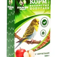 Корм &laquo;Пижон&raquo; для волнистых попугаев с фруктами, 500 г