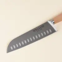 Нож кухонный сантоку SL Home &laquo;Калабрия&raquo;, нержавеющая сталь, 18 см, бежевый