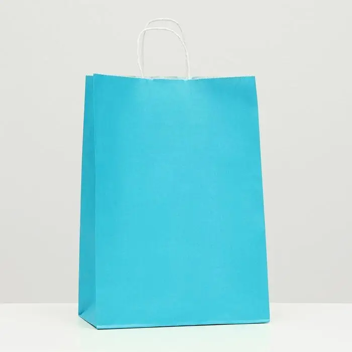 Пакет крафт лазурный, 22×12×31 см Пакет крафт лазурный, 22×12×31 см