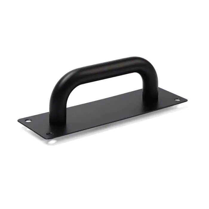 Ручка дверная, чёрная, 200&times;65 мм