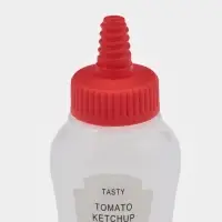 Бутылки для соуса &laquo;Мини&raquo;, набор 4 шт., 24 мл, 7.4&times;3&times;2.6 см, пластик, прозрачные, наклейка МИКС