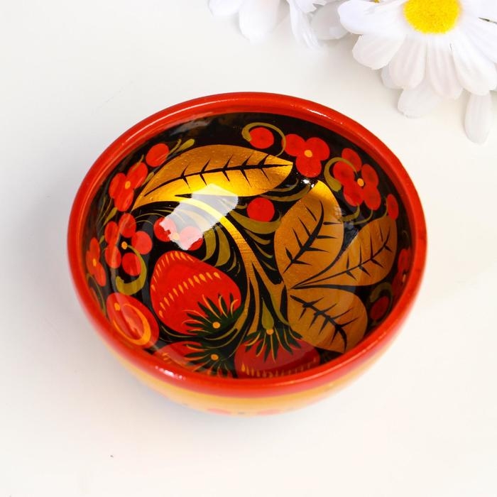 Розетка для варенья, 5х9 см,  150мл., хохлома Розетка для варенья, 5х9 см,  150мл., хохлома