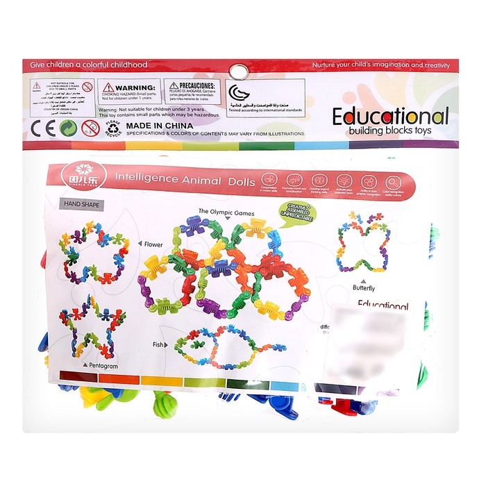 Конструктор обучающий «Забавные человечки», 34 детали Конструктор обучающий «Забавные человечки», 34 детали