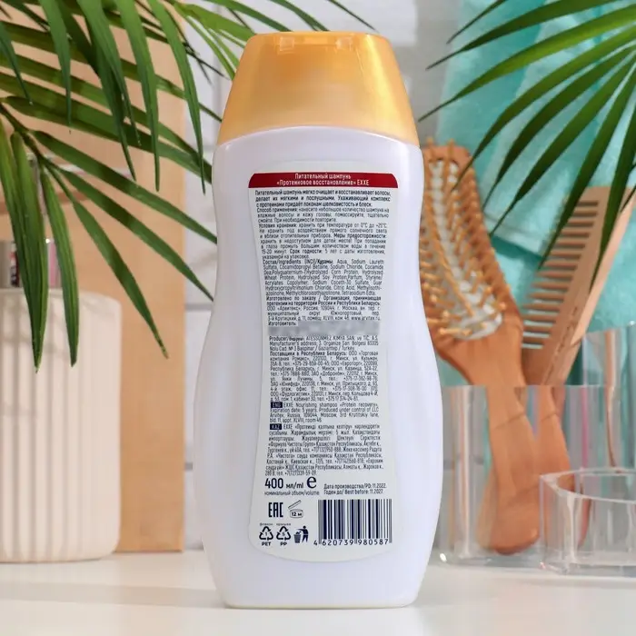 Питательный шампунь EXXE PROTEIN PLUS  Питательный шампунь EXXE PROTEIN PLUS "Протеиновое восстановление", 400 мл
