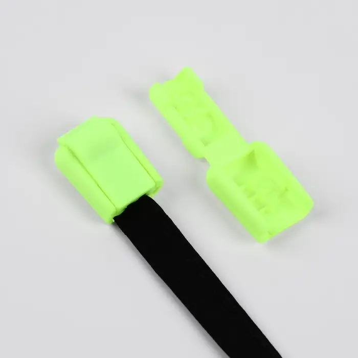 Набор для шнурков, d=5 мм, фиксатор и наконечник, 2 пары, салатовый Набор для шнурков, d=5 мм, фиксатор и наконечник, 2 пары, салатовый
