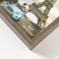 Фоторамка пластик 13х18 см "Ламберто" бежево-чёрный с золотом 19х14х3,5 см