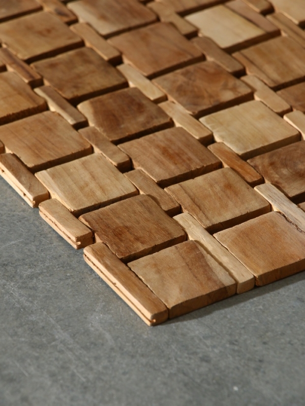 Коврик из тикового дерева, 40х30х0,7 см