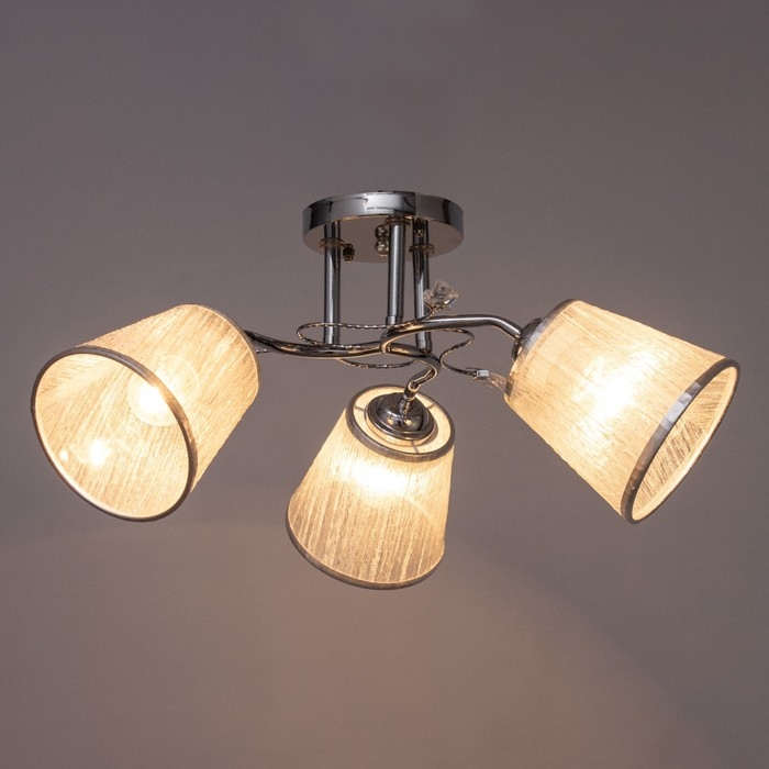 Люстра Люстра "Бетти" 3х40вт Е27 Хром 50х50х24см