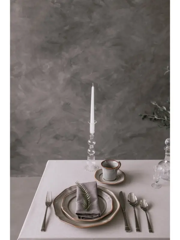 Тарелка Magistro Vintage, d=27 см, фарфор, серая