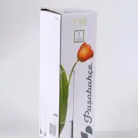 Ваза «Эстетика», h=26 см, стекло, чёрная