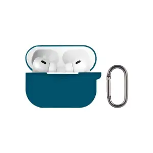 Чехол для AirPods Pro 3 с карабином №19 Dark Blue