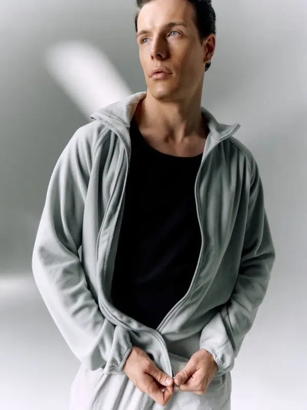 Куртка флисовая унисекс Fliska, светло-серая, размер XS/S Куртка флисовая унисекс Fliska, светло-серая, размер XS/S