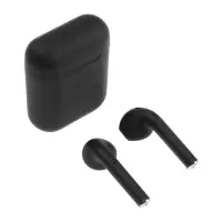 Наушники беспроводные Luazon i12, TWS, вкладыши, Bluetooth 5.0, 35/300 мАч, сенсор, чёрные матовые