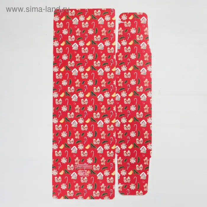 Коробка - конфета подарочная новогодняя складная «С Новым годом!», 14 х 22 х 8 см, Новый год Коробка - конфета подарочная новогодняя складная «С Новым годом!», 14 х 22 х 8 см, Новый год