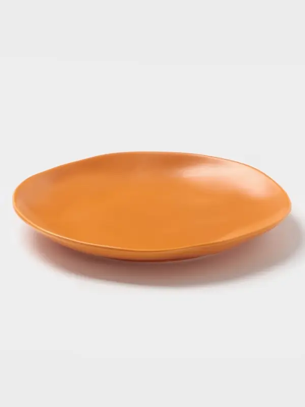 Тарелка Magistro Potter, d=26 см, фарфор, оранжевая