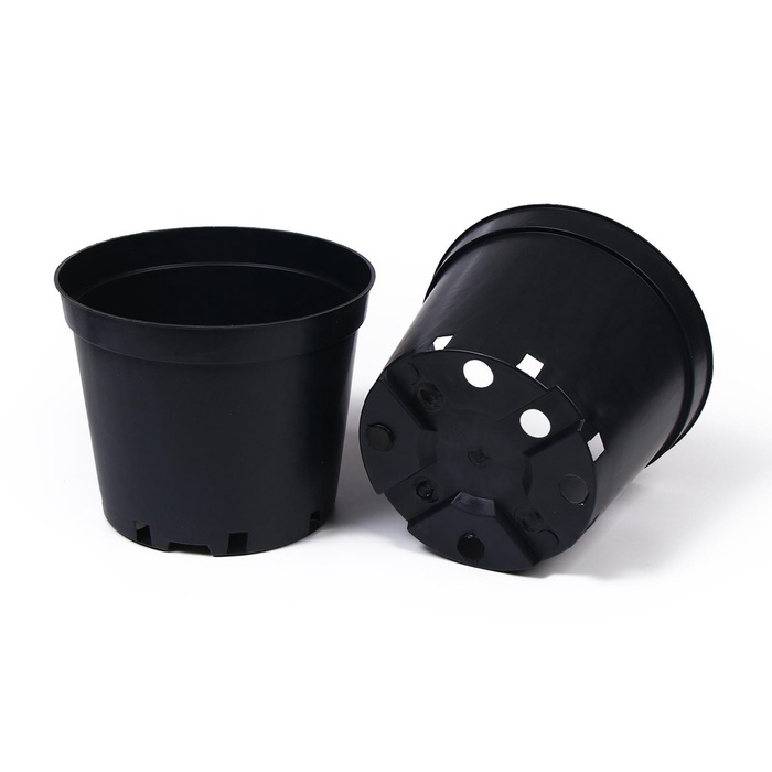 Горшок для рассады, 5 л, d = 22 см, h = 18 см, чёрный, Greengo Горшок для рассады, 5 л, d = 22 см, h = 18 см, чёрный, Greengo