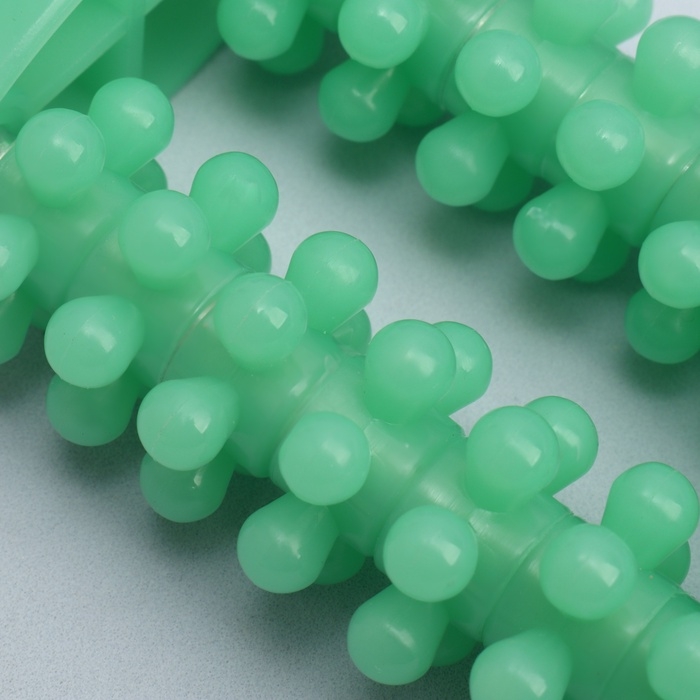 Массажёр для рук и ног, 14 колёс, 10, 5 5 см, цвет зелёный Массажёр для рук и ног, 14 колёс, 10, 5 5 см, цвет зелёный