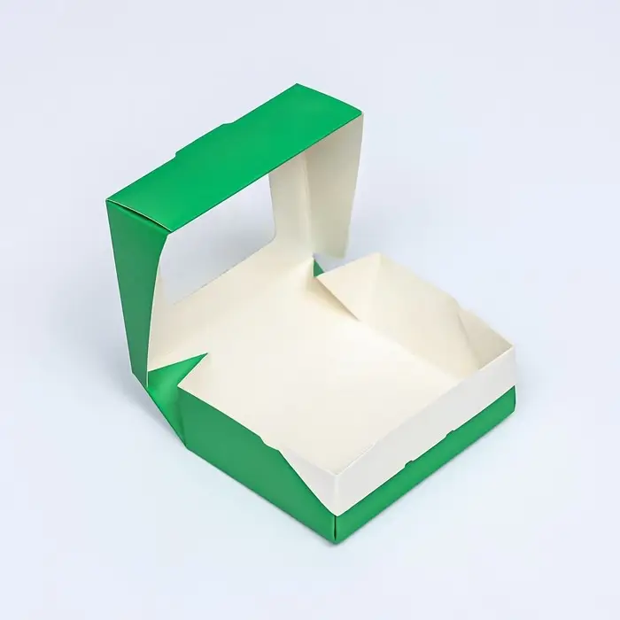 Контейнер на вынос, зелёный, 10×8×3.5 см