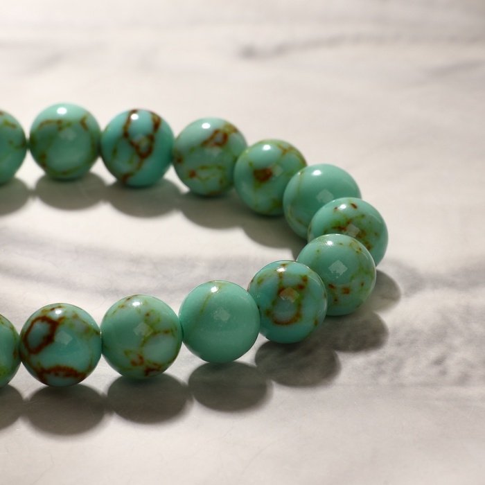 Браслет с подвеской МИКС шар №8 «Старая Бирюза» Браслет с подвеской МИКС шар №8 «Старая Бирюза»