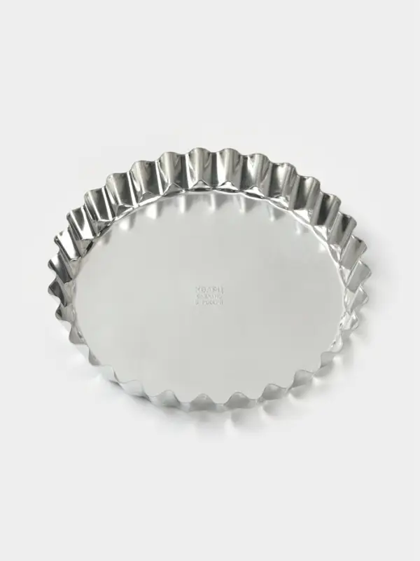 Форма для выпечки, d=21 см, h=3.3 см, жесть, серебристая