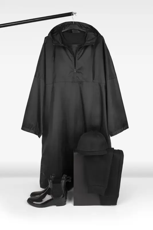 Дождевик-анорак R1, черный, размер XS/S Дождевик-анорак R1, черный, размер XS/S