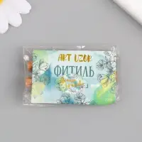 Фитиль деревянный для свечи с металлическим держателем 2 шт., 0.6&times;6.5 см