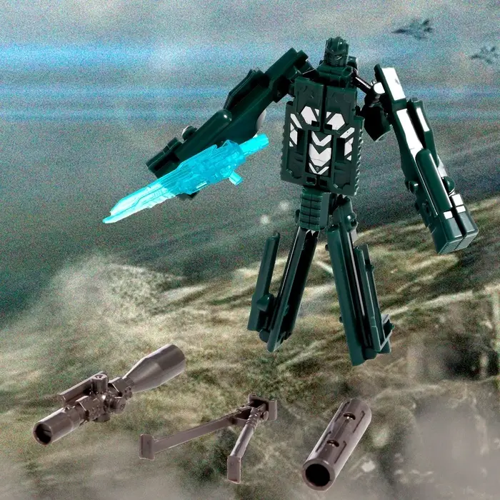 Робот &laquo;Снайперская винтовка&raquo;, трансформируется, с металлическими элементами