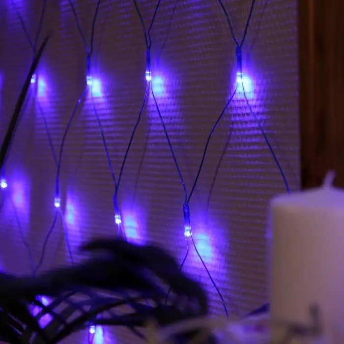 Гирлянда &laquo;Сеть&raquo; 1.6&times;1.6 м, IP20, прозрачная нить, 144 LED, свечение &laquo;Флаг России&raquo;, 220 В
