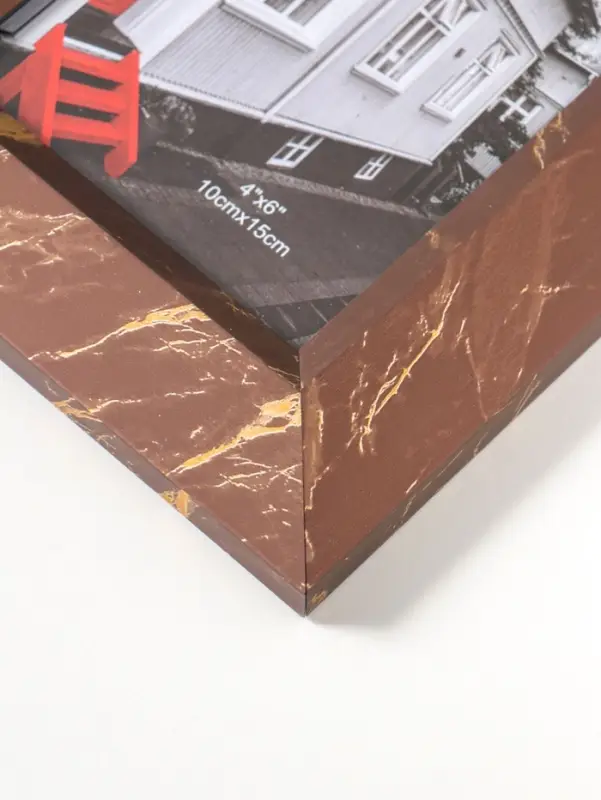 Фоторамка пластик 10х15 см "Гедеон" шоколад с золотом 21х16х2 см