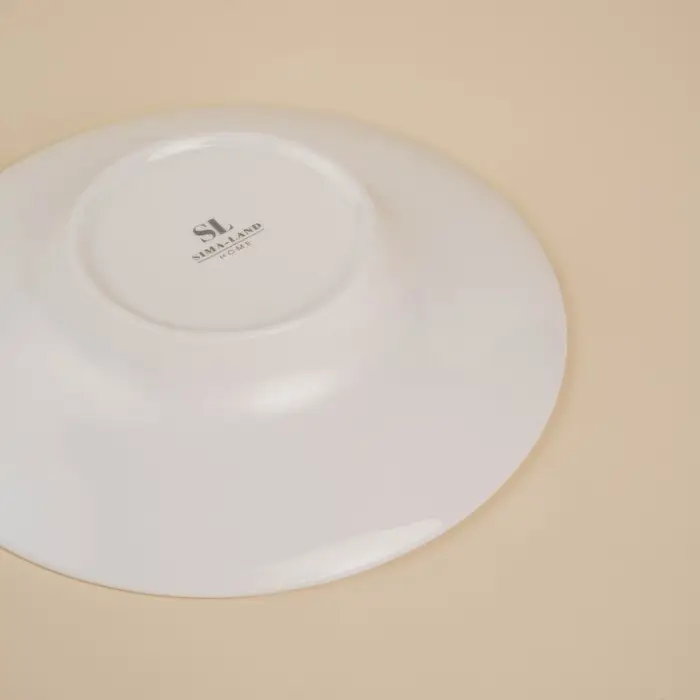 Тарелка для пасты SL Home &laquo;Гато&raquo;, 170 мл, d=21 см, фарфор, белая