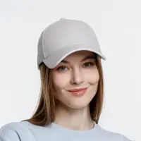 Бейсболка Spiker, серая с белым